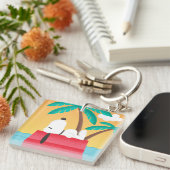 pinda's | Snoopy Tropical Deco Dreams Sleutelhanger (Voorkant Rechts)