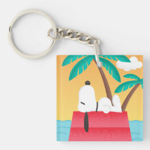 pinda's   Snoopy Tropical Deco Dreams Sleutelhanger
