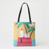 pinda's | Snoopy Tropical Deco Dreams Tote Bag (Voorkant)