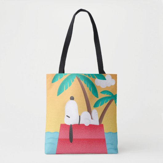 pinda's | Snoopy Tropical Deco Dreams Tote Bag (Voorkant)