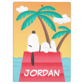 pinda's | Snoopy Tropical Deco | Jouw namen toevoe Klembord (Achterkant)