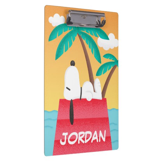 pinda's | Snoopy Tropical Deco | Jouw namen toevoe Klembord (Rechts)