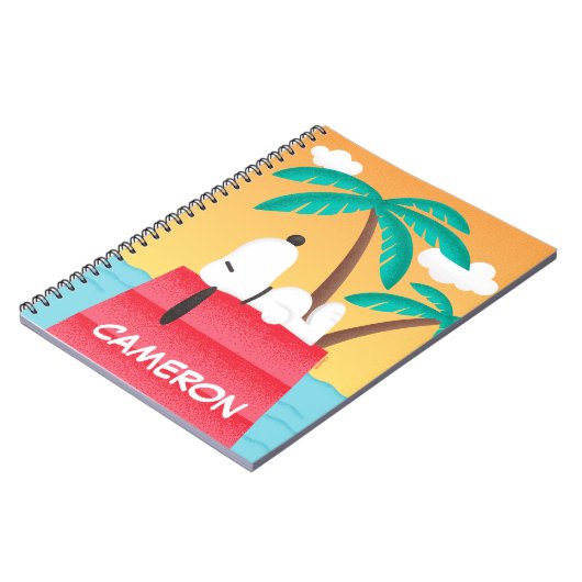 pinda's | Snoopy Tropical Deco | Jouw namen toevoe Notitieboek (Linkerzijde)