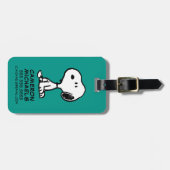 pinda's | Snoopy Turns Bagagelabel (Voorkant horizontaal)