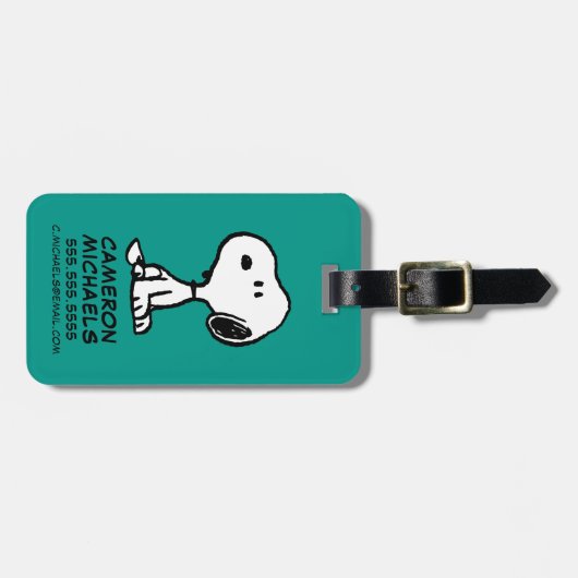 pinda's | Snoopy Turns Bagagelabel (Voorkant horizontaal)