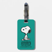 pinda's | Snoopy Turns Bagagelabel (Achterkant verticaal)
