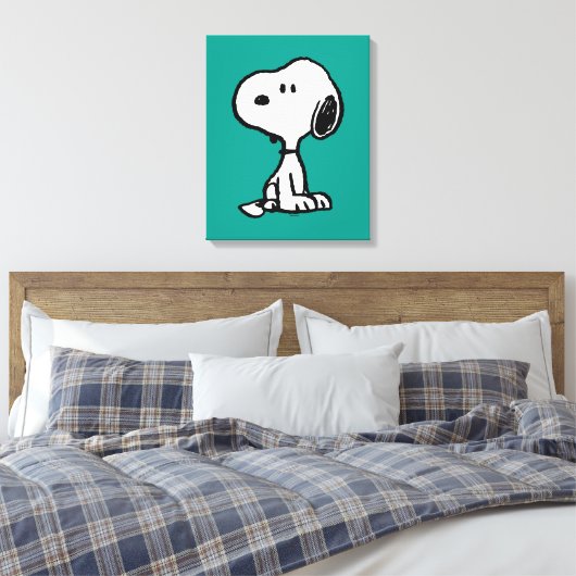 pinda's | Snoopy Turns Canvas Afdruk (Insitu (Slaapkamer))
