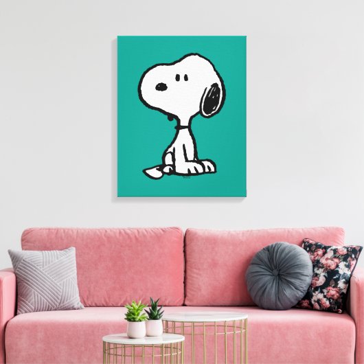 pinda's | Snoopy Turns Canvas Afdruk (Insitu (Woonkamer))