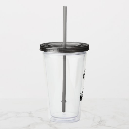 pinda's | Snoopy Turns | Jouw namen toevoegen Acryl Drinkbeker (Rechts)