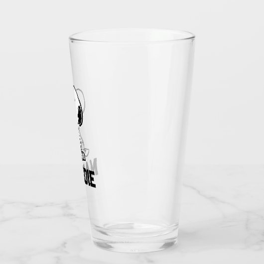 pinda's | Snoopy Turns | Jouw namen toevoegen Glas (Links)