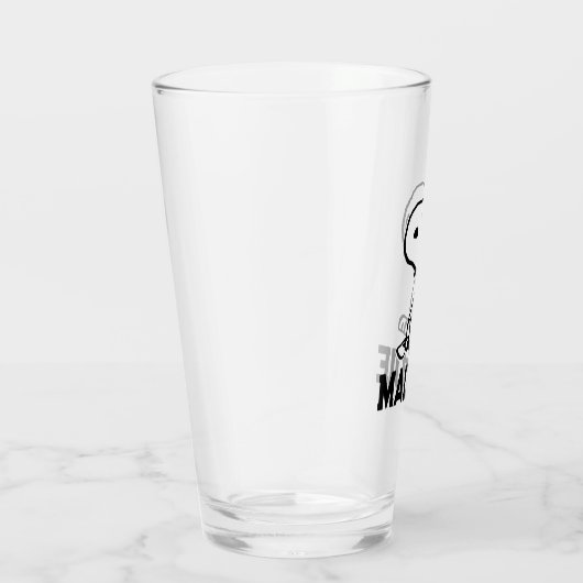 pinda's | Snoopy Turns | Jouw namen toevoegen Glas (Rechts)