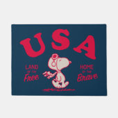 pinda's | Snoopy USA Land of the Free Deurmat (Voorkant)