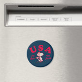 pinda's | Snoopy USA Land of the Free Magneet (Insitu (Vaatwasser))