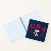 pinda's | Snoopy USA Land of the Free Notitieboek (Binnen)