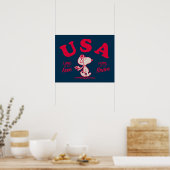 pinda's | Snoopy USA Land of the Free Poster (Keuken)