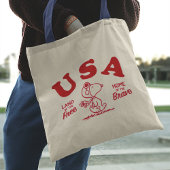 pinda's | Snoopy USA Land of the Free Tote Bag