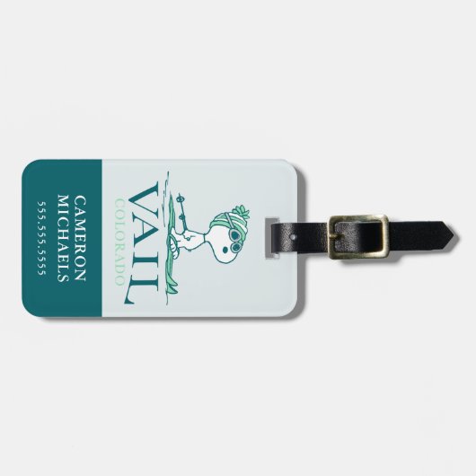 pinda's | Snoopy Vail Colorado Bagagelabel (Voorkant horizontaal)