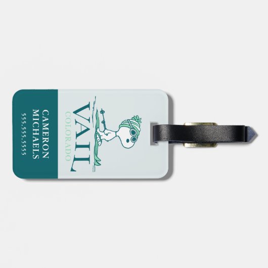 pinda's | Snoopy Vail Colorado Bagagelabel (Achterkant horizontaal)