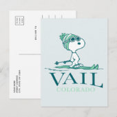 pinda's | Snoopy Vail Colorado Briefkaart (Voorkant / Achterkant)