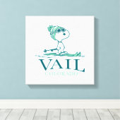 pinda's | Snoopy Vail Colorado Canvas Afdruk (Insitu (Houten vloer))