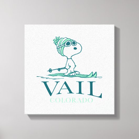 pinda's | Snoopy Vail Colorado Canvas Afdruk (Voorkant)