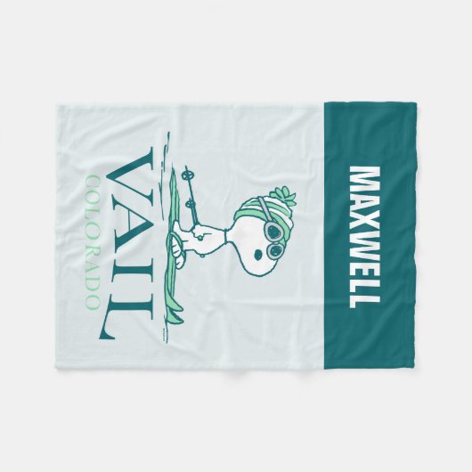 pinda's | Snoopy Vail Colorado Fleece Deken (Voorkant (Horizontaal))