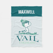 pinda's | Snoopy Vail Colorado Fleece Deken (Voorkant)
