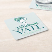 pinda's | Snoopy Vail Colorado Kartonnen Onderzetters (Schuin)