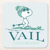 pinda's | Snoopy Vail Colorado Kartonnen Onderzetters (Voorkant)