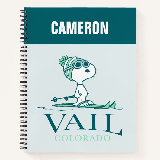 pinda's | Snoopy Vail Colorado Notitieboek (Voorkant)
