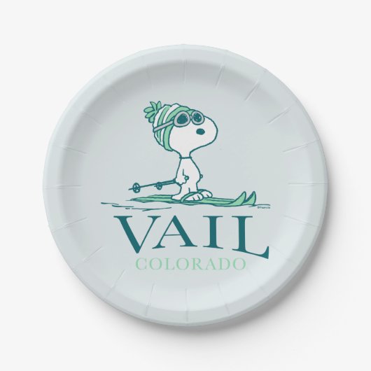 pinda's | Snoopy Vail Colorado Papieren Bordje (Voorkant)