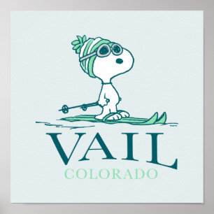 pinda's   Snoopy Vail Colorado Poster