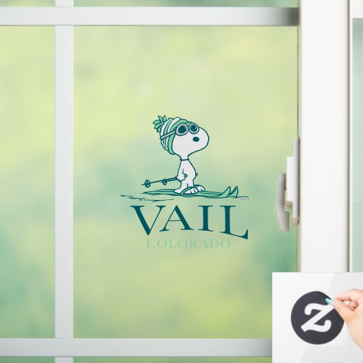 pinda's | Snoopy Vail Colorado Raamsticker (Huis)