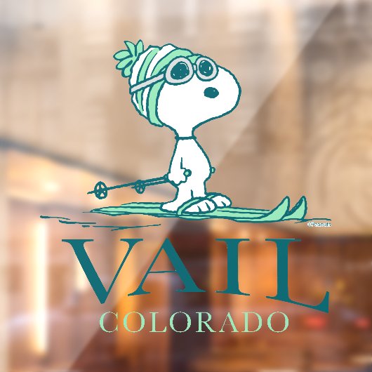 pinda's | Snoopy Vail Colorado Raamsticker (Vel 2)