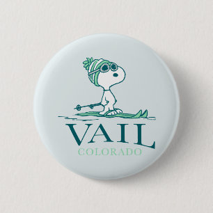 pinda's Snoopy Vail Colorado Ronde Button 5,7 Cm