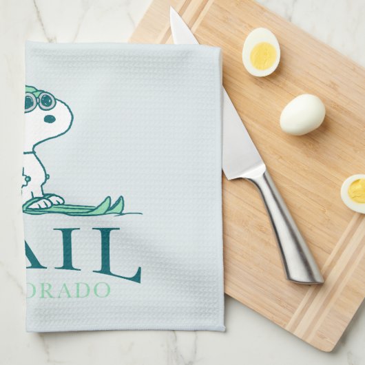 pinda's | Snoopy Vail Colorado Theedoek (Quarter Fold)