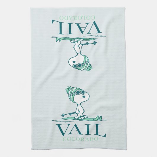 pinda's | Snoopy Vail Colorado Theedoek (Verticaal)
