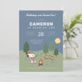 Pinda's - Snoopy | Verjaardags zijn meer plezier Kaart (Staand voorkant)