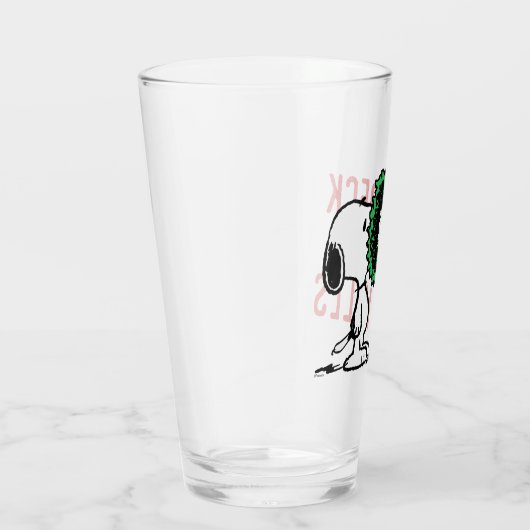 pinda's | Snoopy voor de Feestdagen Glas (Rechts)