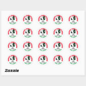 pinda's | Snoopy voor de Feestdagen Ronde Sticker (Vel)