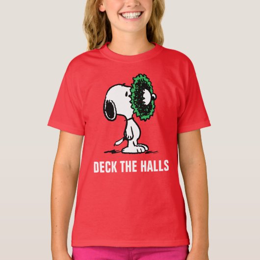 pinda's | Snoopy voor de Feestdagen T-shirt (Voorkant)