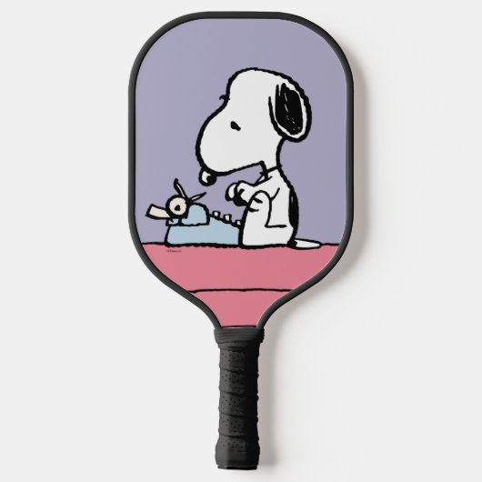 pinda's | Snoopy voor schrijfmachine 2 Pickleball Paddle (Achterkant)
