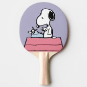 pinda's | Snoopy voor schrijfmachine 2 Tafeltennisbatje (Voorkant)