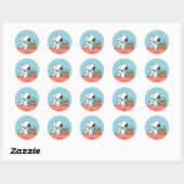Pinda's | Snoopy Vrolijk Pasen Ronde Sticker (Vel)