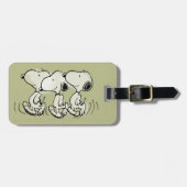 pinda's | Snoopy Walking Tall Bagagelabel (Voorkant horizontaal)