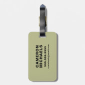 pinda's | Snoopy Walking Tall Bagagelabel (Achterkant verticaal)