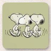 pinda's | Snoopy Walking Tall Bier Onderzetter (Voorkant)