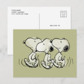 pinda's | Snoopy Walking Tall Briefkaart (Voorkant / Achterkant)