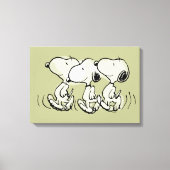 pinda's | Snoopy Walking Tall Canvas Afdruk (Voorkant)