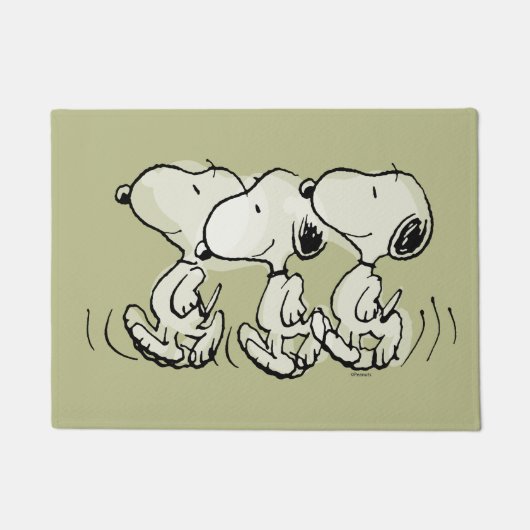 pinda's | Snoopy Walking Tall Deurmat (Voorkant)